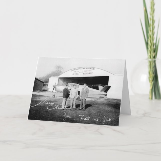 Rare Zahns Airport Christmas Card (Front)