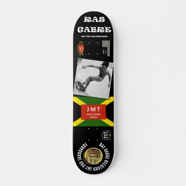 RAS GABRE BECKFORD  JMT 7 3/4" Skateboard Deck (Front)