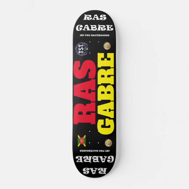 RAS GABRE BECKFORD JMT Skateboard (Recto)