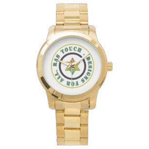Ras Touch-Oversized Gold Bracelet Watch