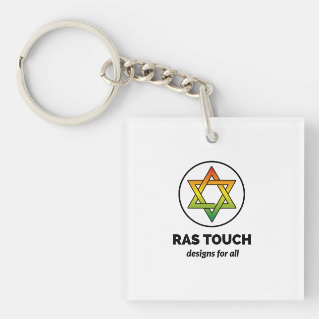 Ras Touch Star- Acrylic Key Chain (Front)