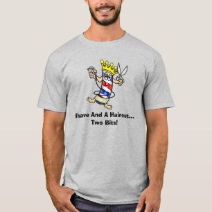Rasage Et Coupe De Cheveux ... T-shirt à deux bits