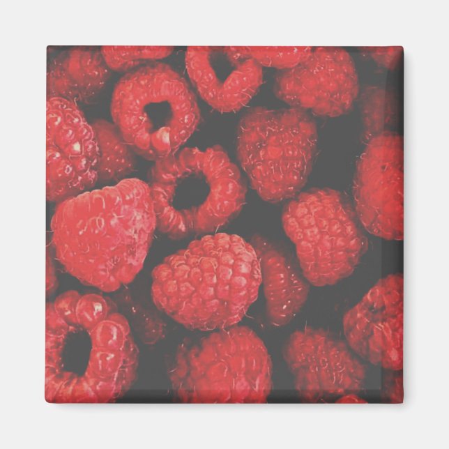"RASBERRIES" MAGNET RÉFRIGÉRATEUR ALIMENTAIRE (Devant)