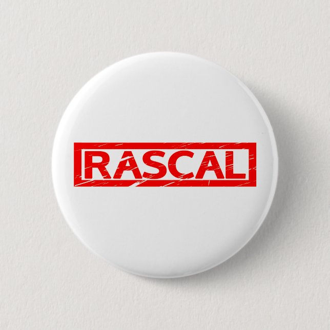 Rascal Stamp 2 Inch Round Button (Front)