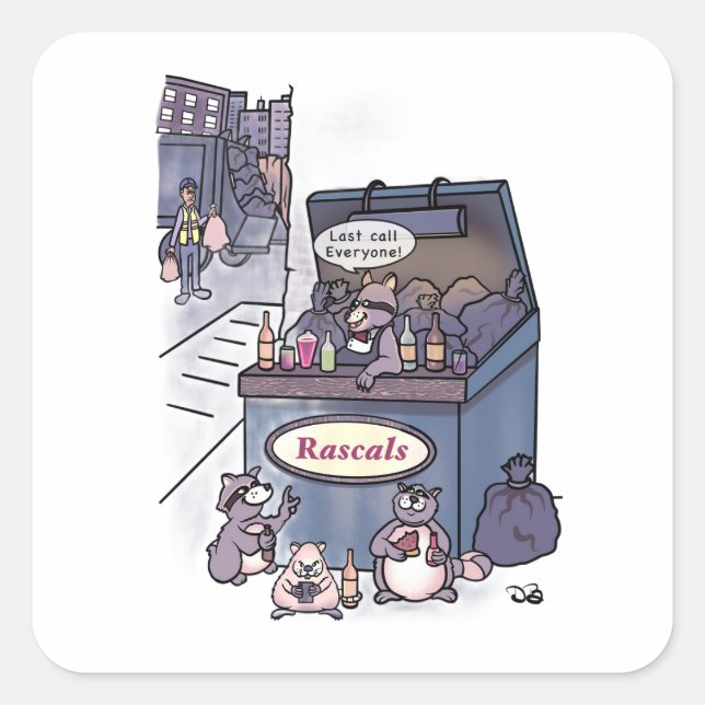 Rascals  square sticker (Front)