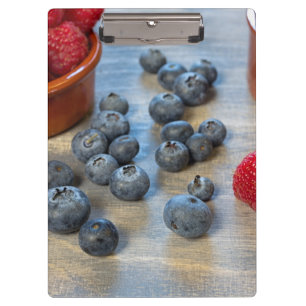 Raspberries and Blueberries Clipboard