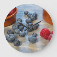Raspberries and Blueberries