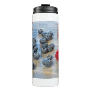 Raspberries and Blueberries Thermal Tumbler