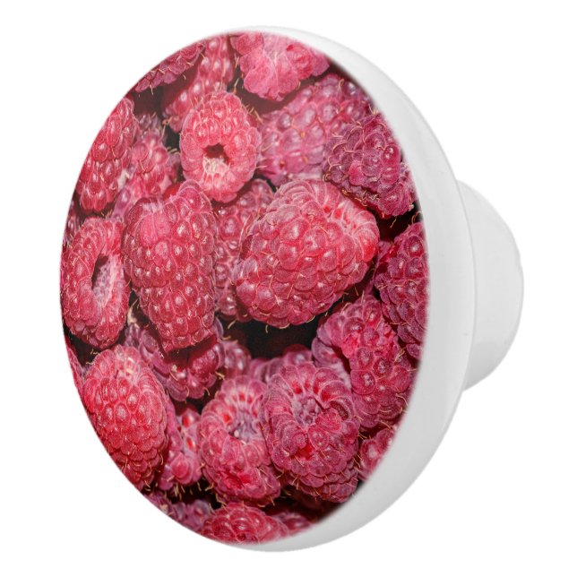 Raspberries Ceramic Knob (Right)