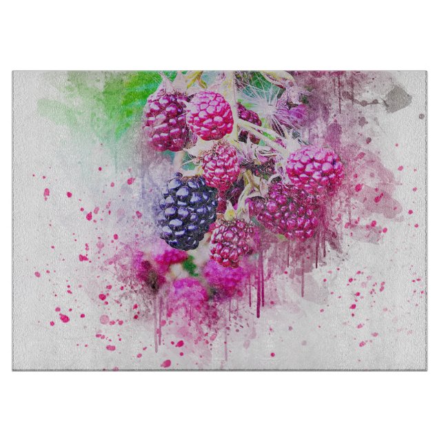 Raspberries Cutting Board (Front)