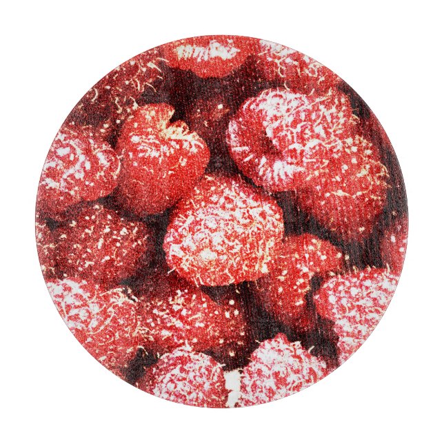 "Raspberries Fruit" Cute Photo. Buy Now Cutting Board (Front)