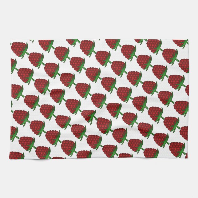 Raspberries Kitchen Towel (Horizontal)