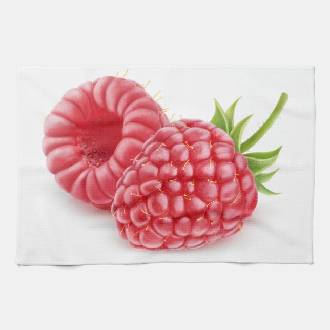 Raspberries Kitchen Towel (Horizontal)
