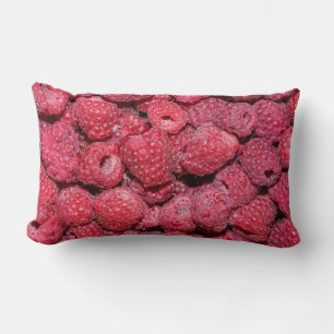 Raspberries Lumbar Pillow