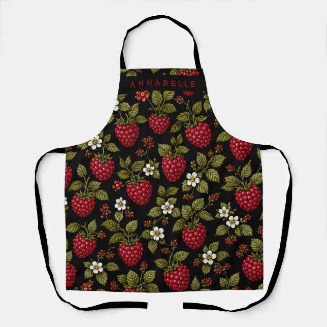 Raspberries Personalize Apron (Front)
