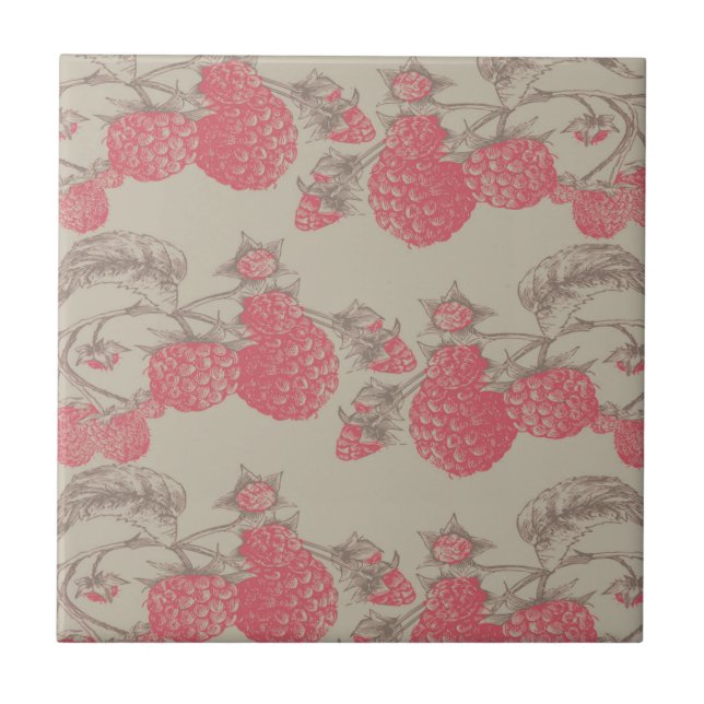 Raspberries Tile (Front)