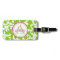 Raspberry and Lime Monogrammed Damask Print