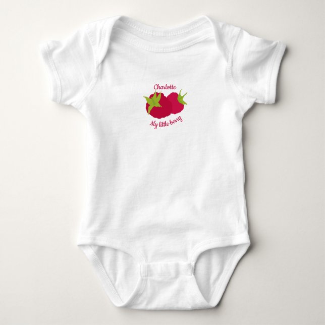 Raspberry baby body 2 bodysuit (Front)