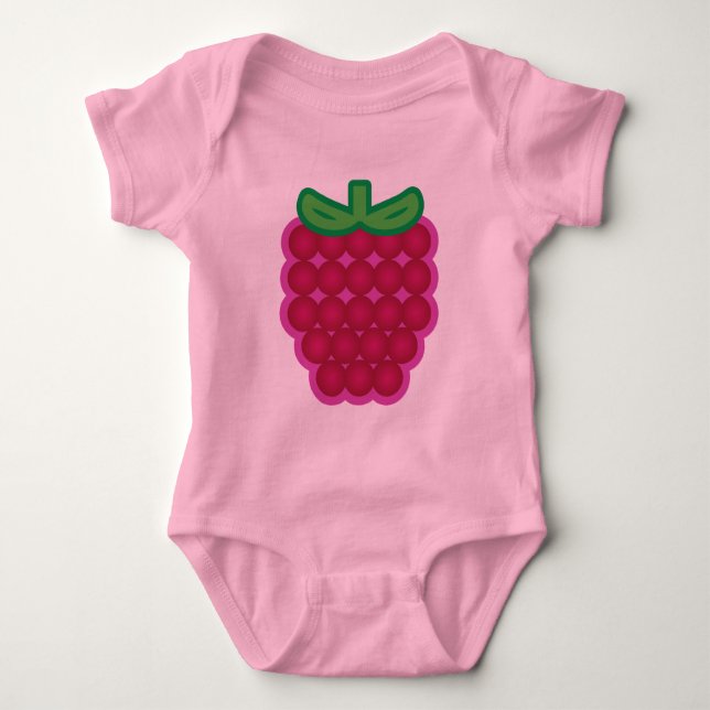 Raspberry Baby Bodysuit (Front)