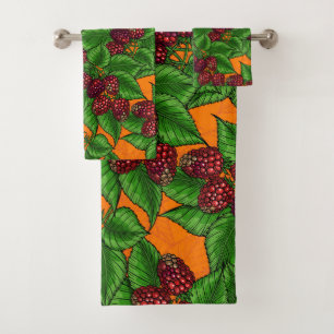 Raspberry Bath Towel Set