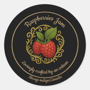 Raspberry Bliss – Artisan vintage Jam Label 