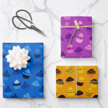 Raspberry, blueberry and banana cupcakes 