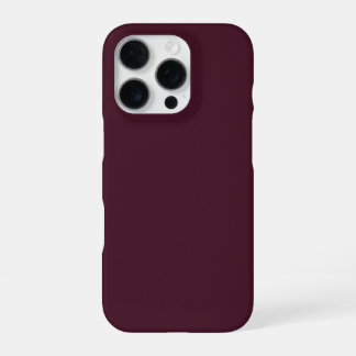 Raspberry Burgundy, Solid Burgundy iPhone 16 Pro Case
