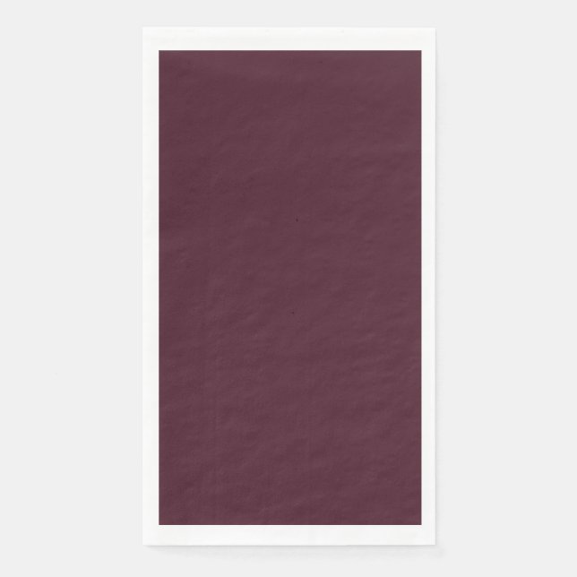 Raspberry Burgundy, Solid Burgundy  Napkin (Front)