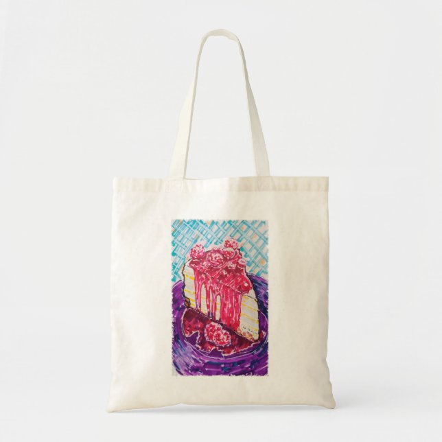 Raspberry Cake Tote Bag (Front)