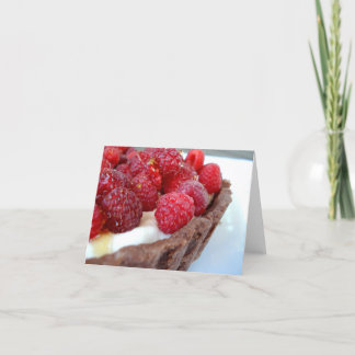 Raspberry-Cardamom Tart Note Card - Customized