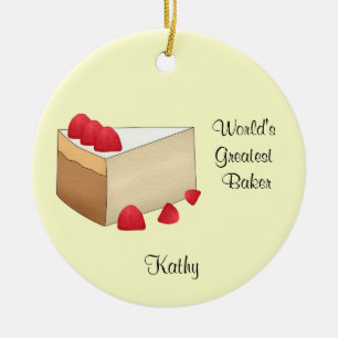 Raspberry Cheesecake Christmas Ornament
