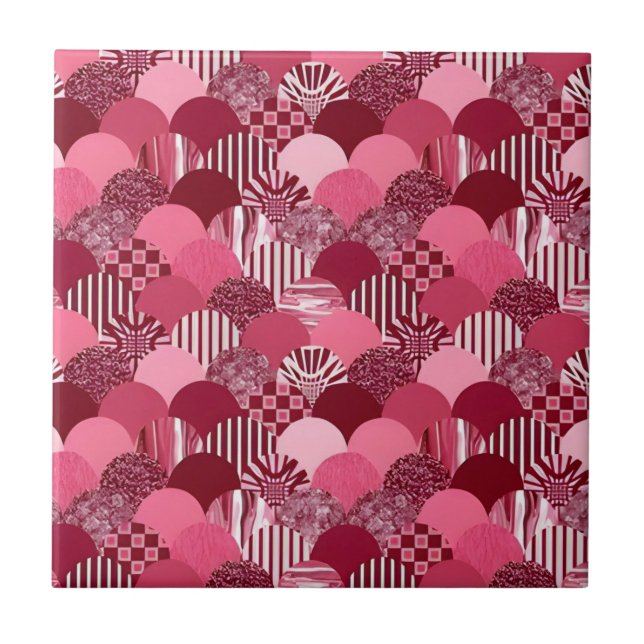 raspberry courtly tiles (Front)