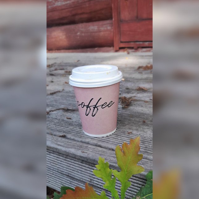 Raspberry Cream Pink Disposable Coffee Cups (Creator Uploaded)
