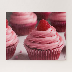 Raspberry Cupcakes Jigsaw Puzzle