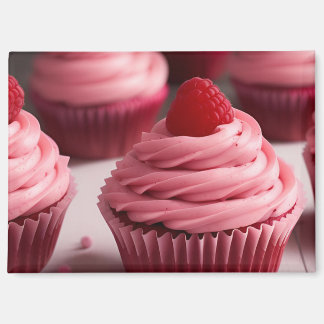Raspberry Cupcakes Magnet