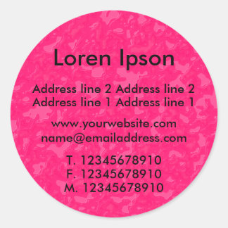 Raspberry Essence Business / Profile Classic Round Sticker