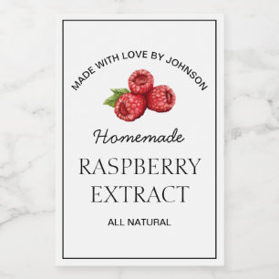 Raspberry Extract Label