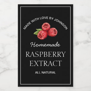 Raspberry Extract Label