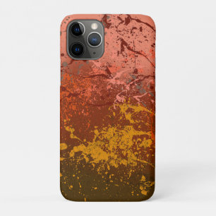 Raspberry Flurry: Abstract spatter art iPhone 11 Pro Case