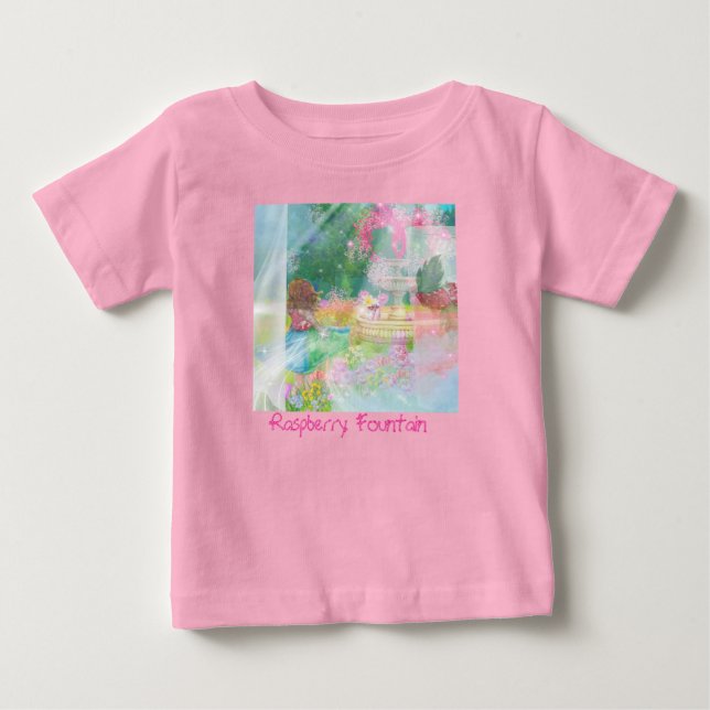 Raspberry Fountain Toddler Tshirt (Front)