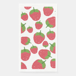 Raspberry Fruit Design Napkin