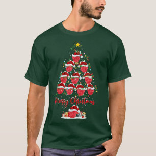 Raspberry Fruit Xmas Matching Santa Raspberry Chri T-Shirt
