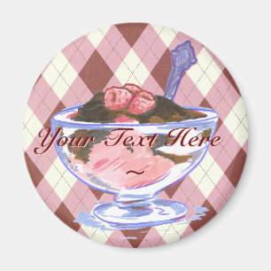 Raspberry Icecream Magnet
