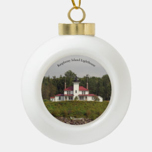 Raspberry Island Lighthouse ornament