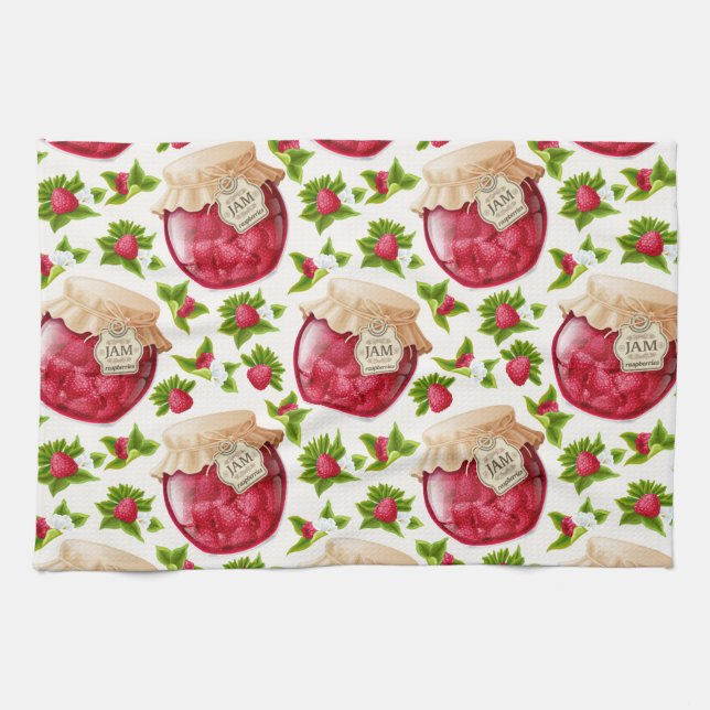 Raspberry Jam Kitchen Towel (Horizontal)