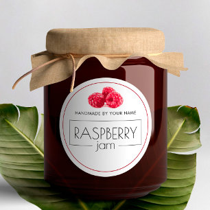 Raspberry Jam Small Product Label Stickers