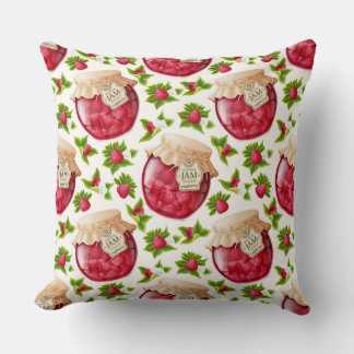 Raspberry Jam Throw Pillow