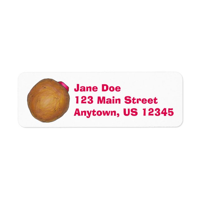 Raspberry Jelly Filled Doughnut Doughnuts Labels (Front)