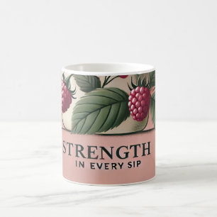 Raspberry Leaf Tea Design AI art Mug