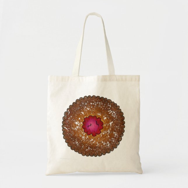 Raspberry Linzer Torte Christmas Cookie Tote (Front)